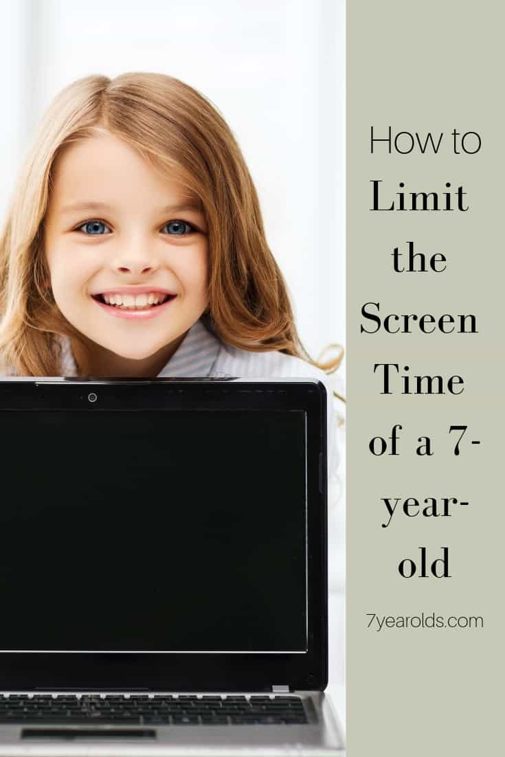 how much screen time is ok for 7 year old