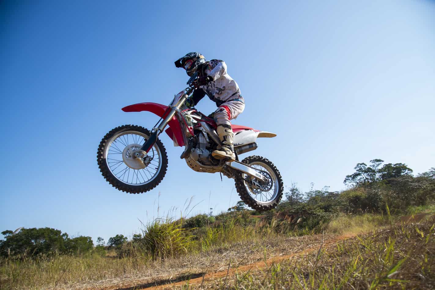 kid on a dirt bike